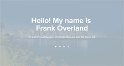 Desktop Screenshot of frankoverland.com