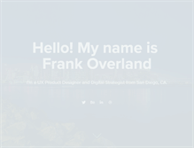 Tablet Screenshot of frankoverland.com